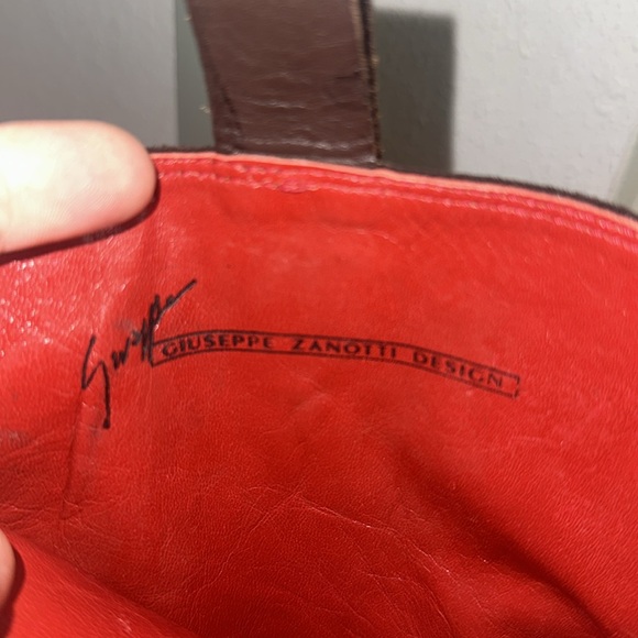 Vintage Guiseppe Zanotti Turquoise & Silver
Brown Suede Cowboy Boots size 8 - Picture 8 of 11